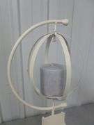 Large Metal Pillar Candle Stand - 25" H