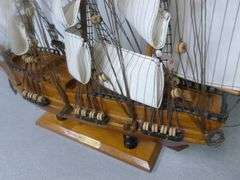 Nice HMS Victory Wooden Sailing Ship - 20" W x 19.5" H