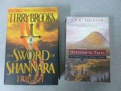 (2) Collector Books - Unfinished Tales / The Sword Of Shannara Trilogy