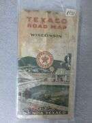 Vintage 1931 Texaco - Wisconsin Road Map