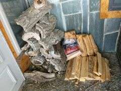 Pile Of Good Campfire Wood / Starter Wood