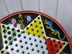 Vintage Ohio Art Metal Chinese Checker Board - No Pieces - Japan