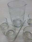 (5) Piece Glass Liquor Set