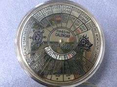 40 Year Brass Wheel Calendar 2014-2053