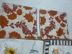 Group Of (4) New Fall Themed Couch Pillow Covers / Pillow / Related Items