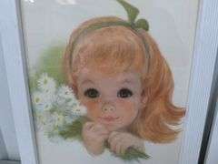 (2) Vintage Charmin / Northern Baby / Girl Framed Pictures