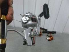 (3) Ice Fishing Open Face Jiggle Stick Combo's - Daiwa / Celsius-