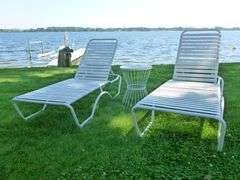Nice (3) Piece Beach Lounger Set