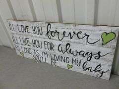Inspirational Themed Wooden Sign