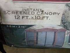 Coleman Instant Screen Canopy Tent - 12 Ft x 10Ft