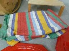 Picnic Basket With Plates / Cups / Related Items