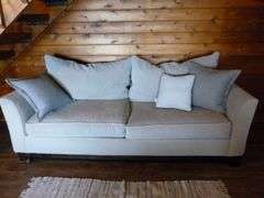 Nice Modern Sofa - Soft Almond / Beige Fabric