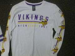(2) Collectible Minnesota Vikings Shirts - Size Men's S & Women's Large
