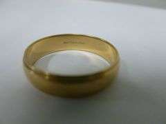 Nice Men's 14K Gold Band Ring Size 9.5 - Weighs About 6 Grams