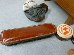 Shoeshine Kit With Dovetailed Wooden Case