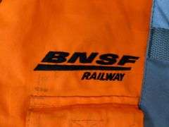 M-Safe Burlington Northern Railway Men's Reflective Work Jacket Size Large