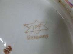 Antique IPF Germany Hand Painted Porcelain Serving Bowl
