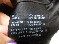 Nine West Women's Black Leather Jacket Size Medium