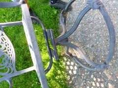 Nice (7) Piece Cast Metal Patio Set - See Description