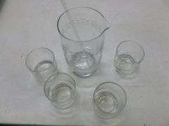 (5) Piece Glass Liquor Set