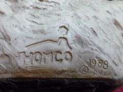 Nice Collectible 1988 Homco Molded Resin Type Swan Mantle Decoration - 12" H