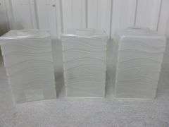 (3) New Westinghouse Glass Lamp Shades
