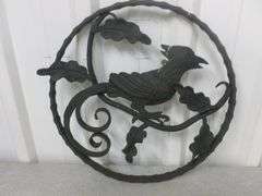 Cast / Wrought Iron Wall Decoration - 12" Diameter