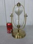Large Hour Glass - Bronzed Metal - Swivel - 13" H