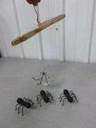 Custom Made Crystal Spider Decoration - (3) Cast Iron Spider Decorations