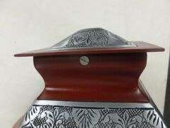 New Cast Aluminum Urn - 5" x 5" x 8.5" H