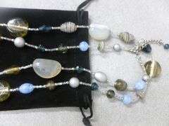 (3) Nice Faux Stone Themed Women's Necklaces