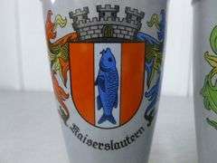 (2) Collectible Gerz Germany Beer Steins - 9.5" H