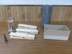 Group Of Decor Items / Jumbo Wooden Clothes Pins