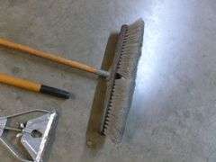 Push Broom - Steel Head Mop Handle / Wooden Shovel Handle