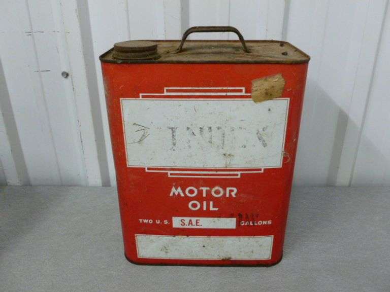 Vintage  - 2 Gallon Metal Oil Can