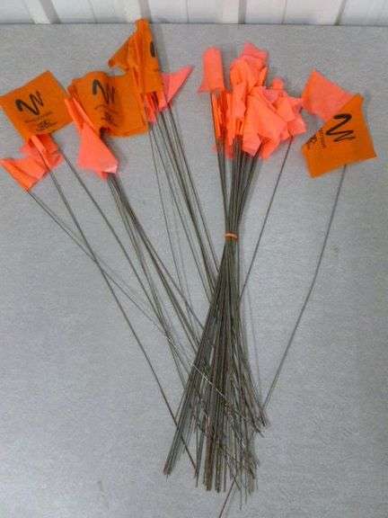 Locating Flags Large Group Of New Ground Locating Flags - Oberman Auctions