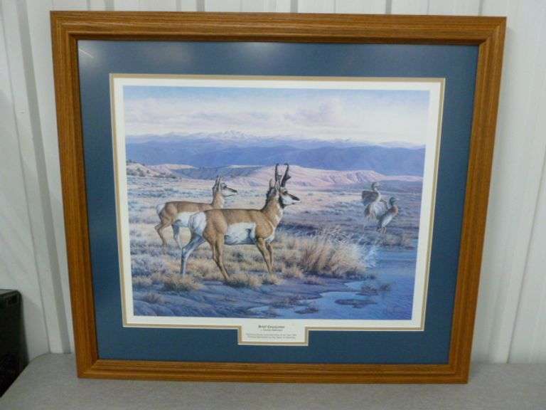 Beautiful Large Connie Robinson " Brief Encounter " Signed & Numbered / Framed & Matted Print