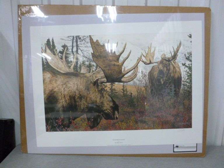 Beautiful Large Brian Jarvi " Confrontation " Signed & Numbered Print