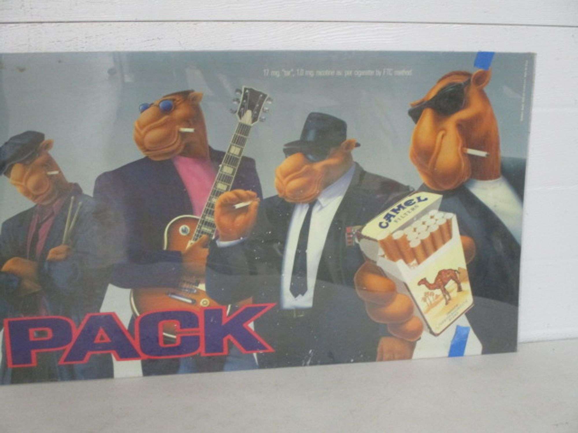 Camel Presents The Hard Pack - Joe Camel Jazz Band Print - Oberman