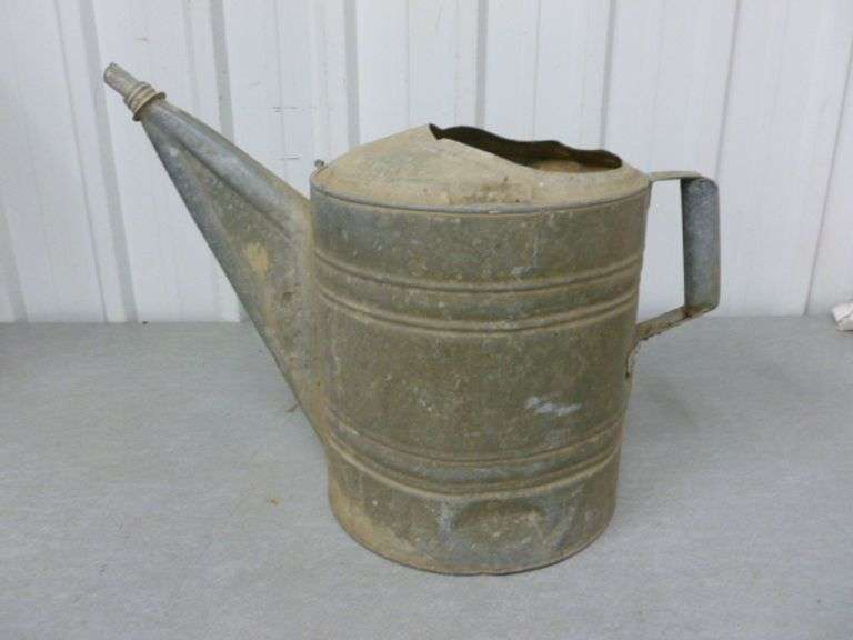 Vintage Galvanized Steel Watering Can