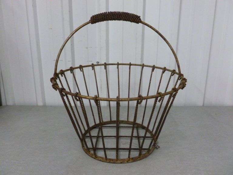 Large Heavy Duty Metal Basket - 15" Across x 15" H