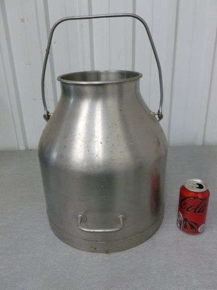 Large Vintage De Laval Stainless Steel Milk Can - 15" H