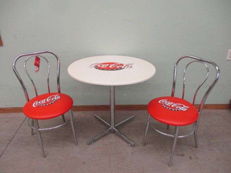 3 Pc. Coca-Cola Bottle Cap Fountain/Bistro Set