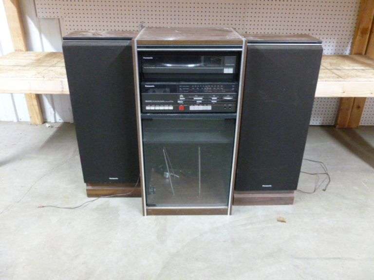 Panasonic Floor Stereo Model SH-113 / AM/FM With Cassette & Turntable Model SF-630