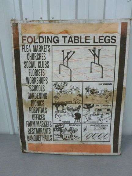 New - Heavy Duty Steel Banquet Table Legs
