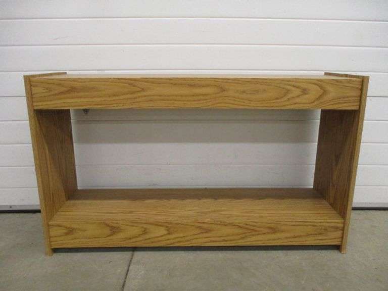 Grained Oak Console Table