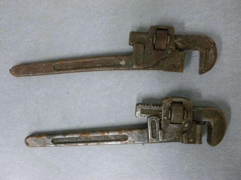 (2) Vintage Trimo 14" Pipe Wrenches