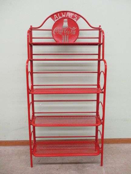Always Coca-Cola Red Steel Folding Shelf