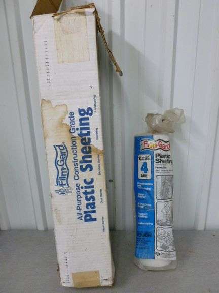 (2) Rolls of Plastic Sheeting For Painting