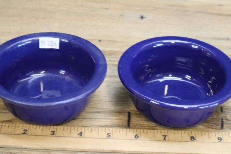 2 Gladding Mcbean Blue Bowls - Pacific Auctions And Appraisals